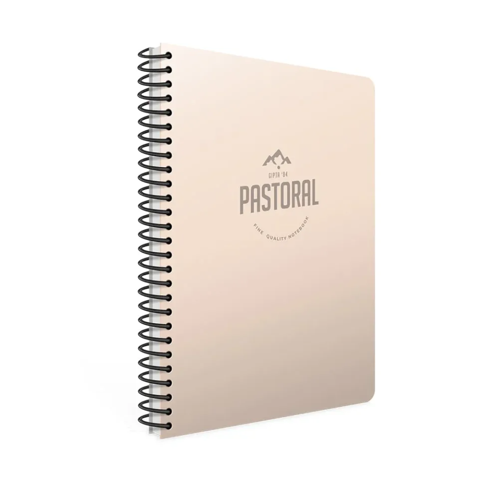 Gipta Caiet Pastoral, A4, hârtie albă, cu pătrățele, copertă PP, spirală, 40 file