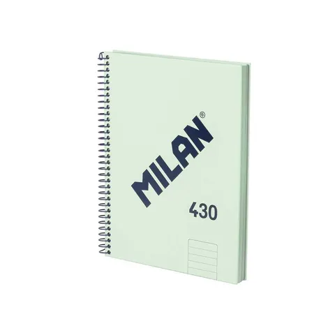 Milan Caiet 1918, A5, dictando lat, copertă tare, spirală, 80 file, verde