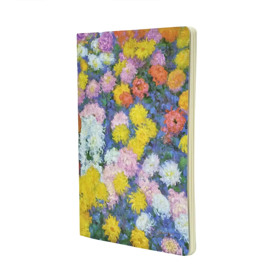 Paperblanks Caiet Monet Crizanteme, A4, cu linii, 40 file
