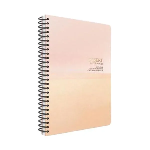 Caiet Gipta Papernotes, A4, hârtie albă, liniatură mare, copertă PP, spirală, 80 file
