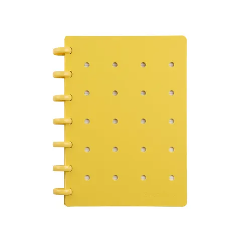 Caiet Sworld ME, A5, spiral, 80 file, cu 2 accesorii, galben