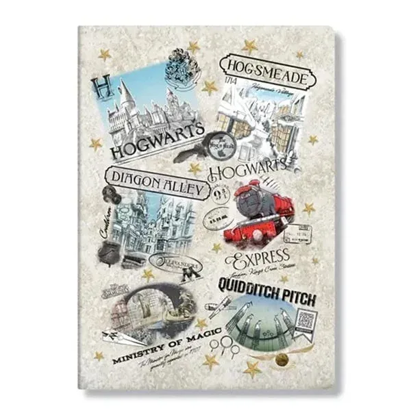 Carnet Paperblanks The Wizarding World, A4, liniatură lată, 40 de foi