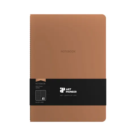 Art Pioneer Caiet Velvet Executive, A5, cusut, 64 file, bej