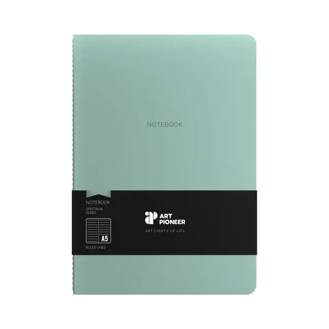 Art Pioneer Caiet Velvet Executive, A5, cusut, 64 file, verde marin