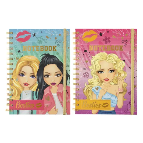 Moxy Caiet Besties, A5, 60 file, asortate, 24 buc