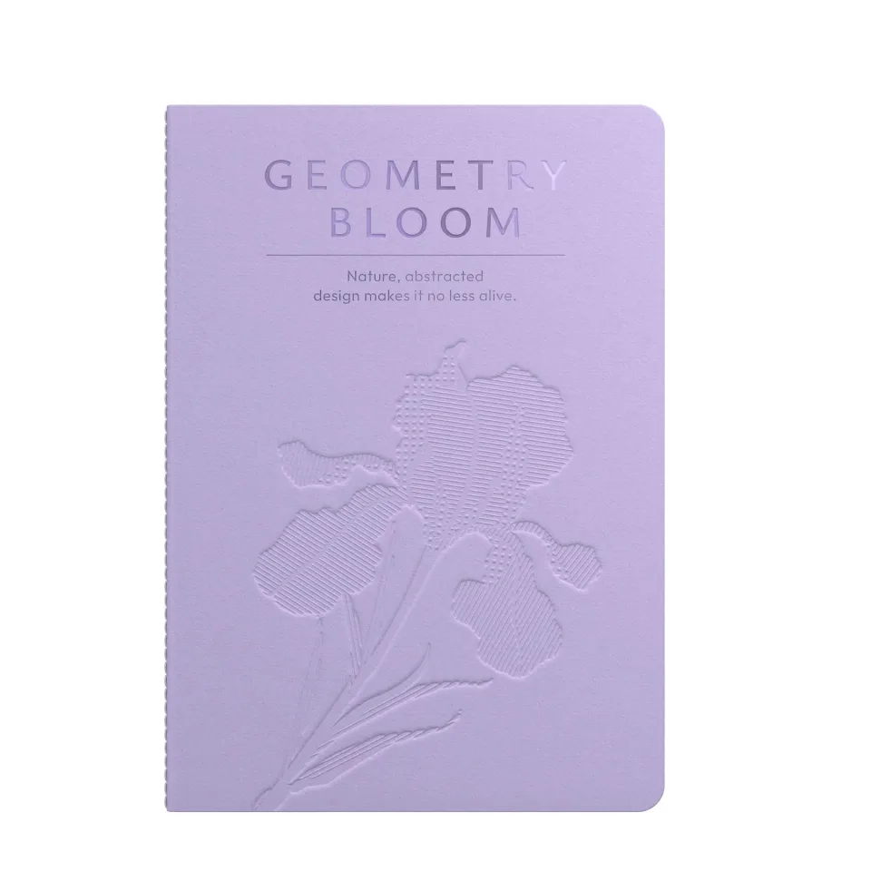 Art Pioneer Caiet Geometry Bloom, A5, cusut, 60 file, mov