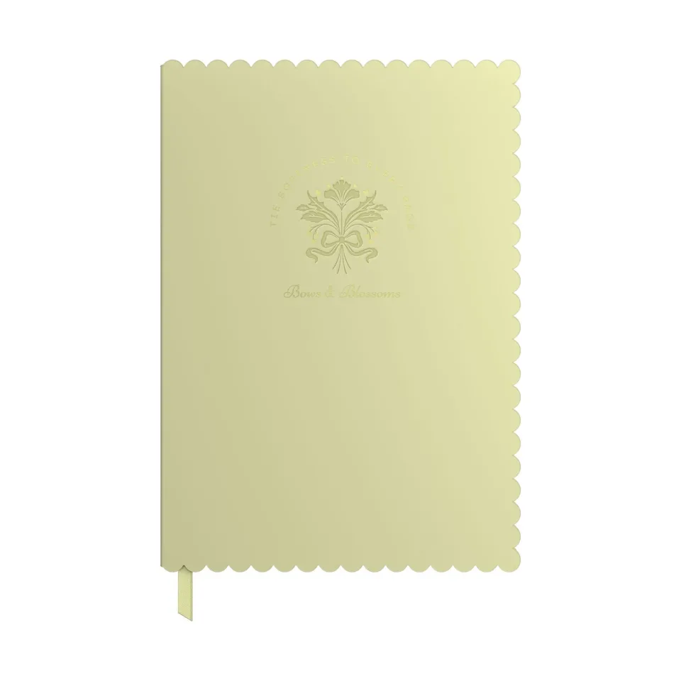 Art Pioneer Caiet Bows & Blossoms, A5, copertă tare, 96 file, galben