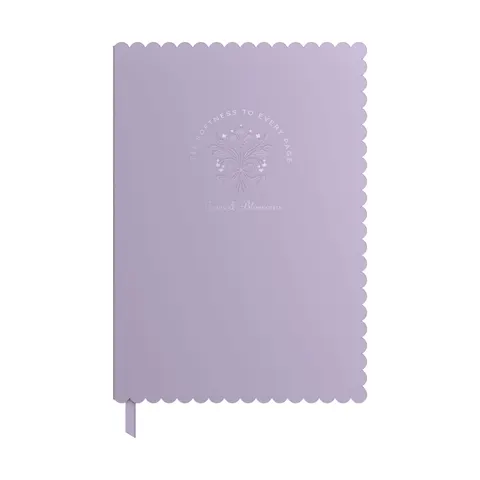 Caiet Art Pioneer Bows & Blossoms, A5, copertă tare, 96 foi, violet