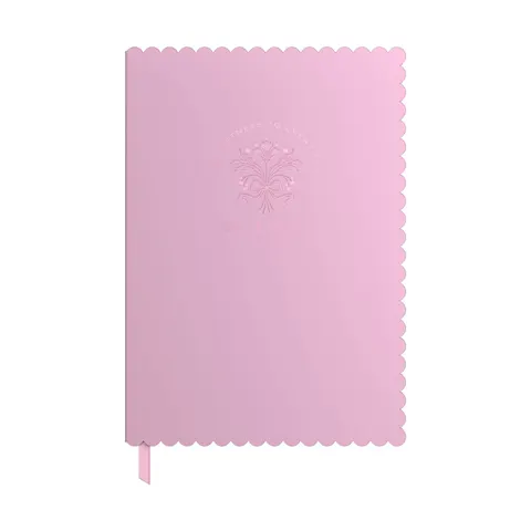 Caiet Art Pioneer Bows & Blossoms, A5, copertă tare, 96 foi, roz
