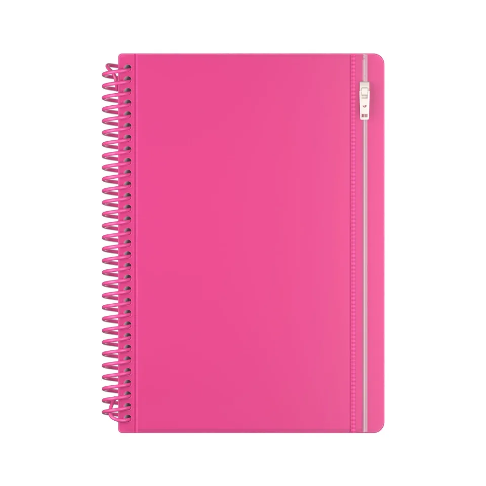 Caiet Art Pioneer Neon Future, A5, spirală, 100 file, fuchsia