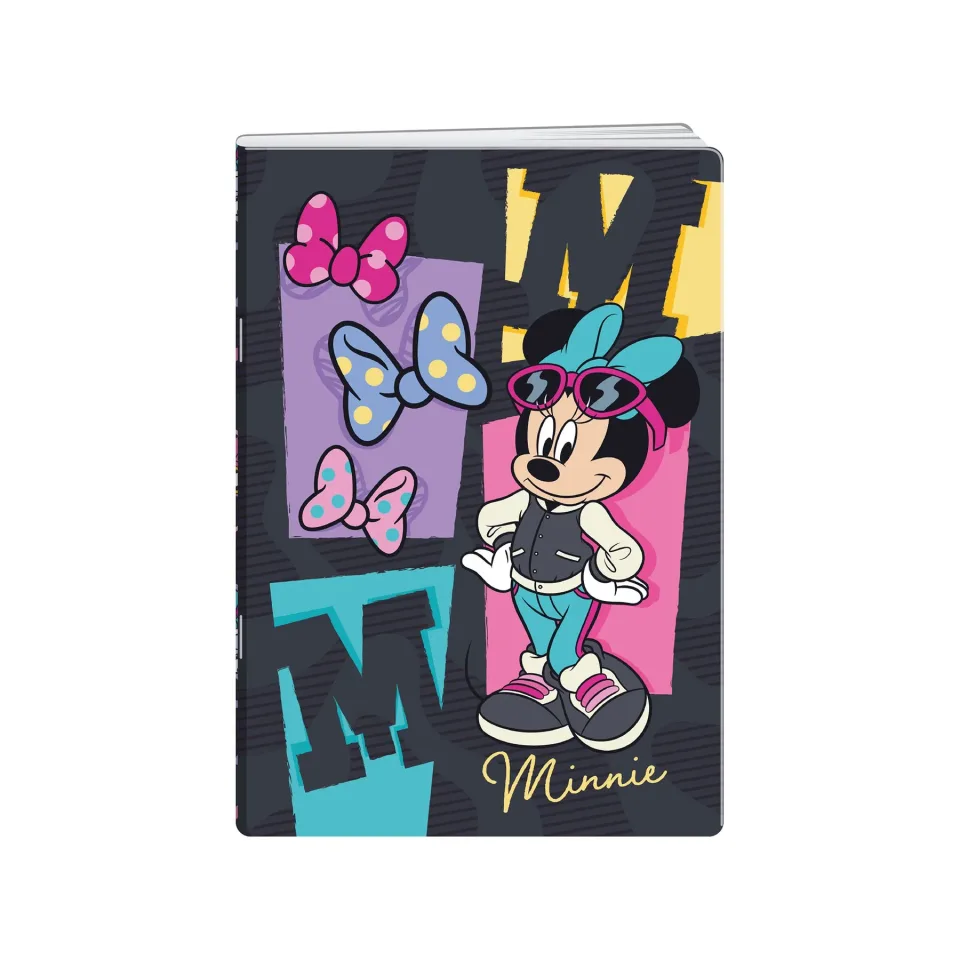 Caiet Disney Minnie, A5, pătrate mici 5 x 5 mm, hartie offset, 20 foi