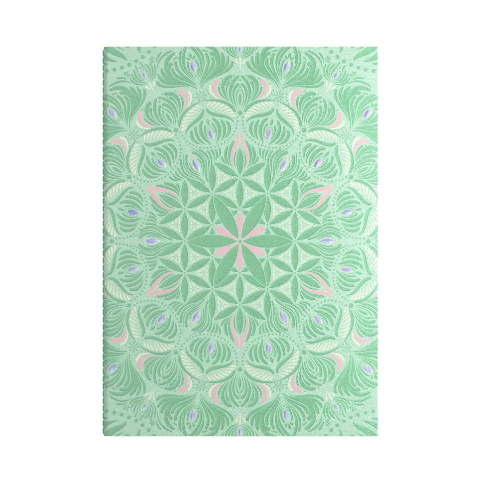 Art Pioneer Caiet, A5, cusut, dictando lat, 64 file, verde