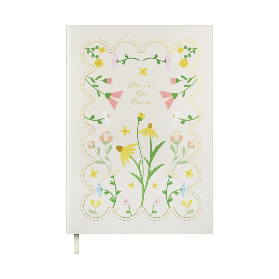 Caiet Art Pioneer, A5, copertă tare, 96 file, crem