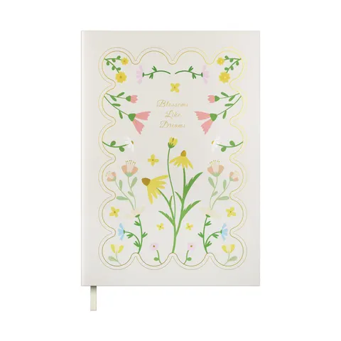 Caiet Art Pioneer, A5, copertă tare, 96 file, crem