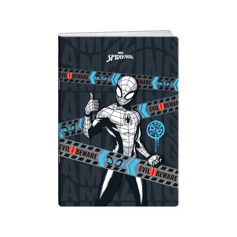 Caiet Disney Spiderman Tech, A5, linii late, hârtie offset, 20 foi