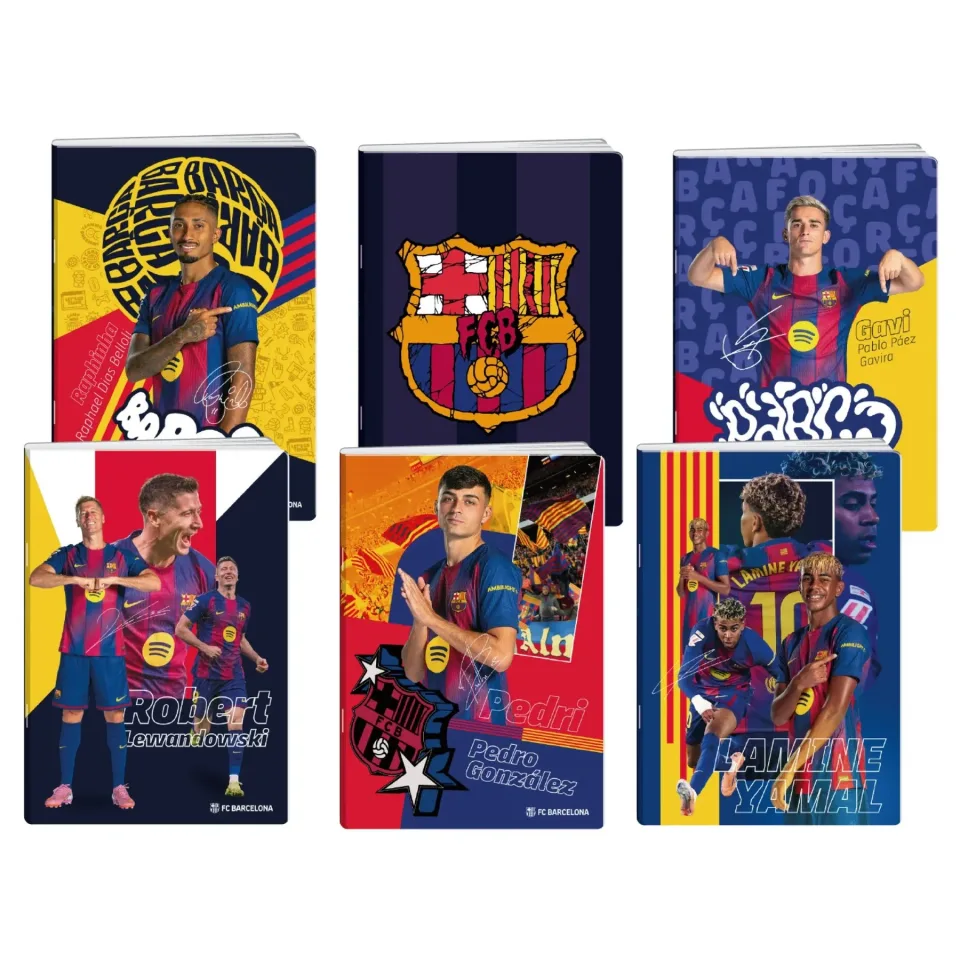 Caiet Best Buy Premium, Barcelona, A4, cu pătrățele, hârtie offset, 50 file, asortat, 1 bucată