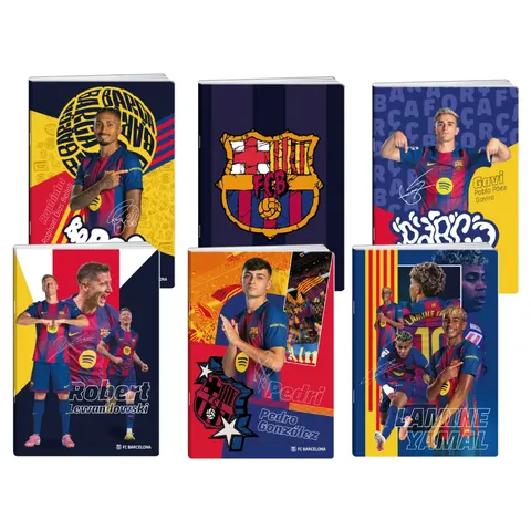 Caiet Best Buy Premium, Barcelona, A4, cu pătrățele, hârtie offset, 50 file, asortat, 1 bucată