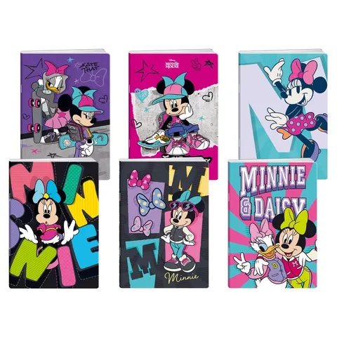 Caiet Best Buy Premium, Minnie Mouse, A4, linii largi, hârtie offset, 50 file, diverse, 1 bucată