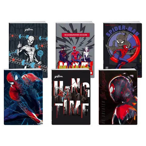 Caiet Best Buy Premium, Spiderman, A4, dictando lat, hârtie offset, 50 file, asortat, 1 bucată