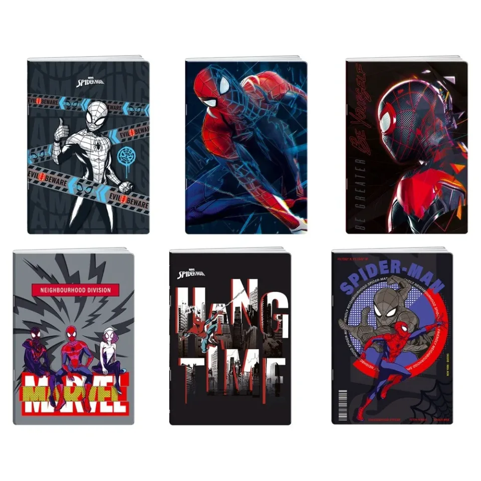 Caiet Best Buy Premium, Spiderman, A5, linii largi, hârtie offset, 50 foi, diverse, 1 bucată