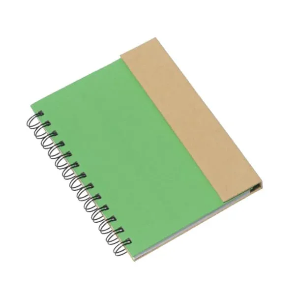 Caiet TOPS Magny, cu indexuri și stilou incluse, verde