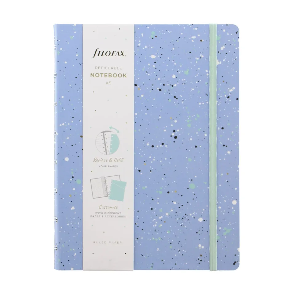 Caiet Filofax Expressions, A5, Albastru deschis