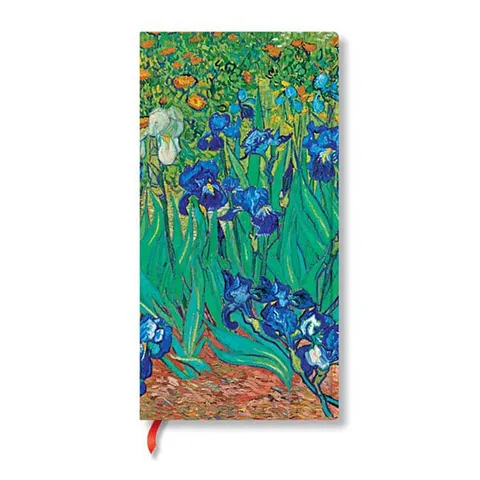 Carnet Paperblanks Van Gogh’s Irises, subțire, copertă dură, 88 file