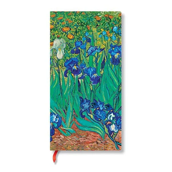 Carnet Paperblanks Van Gogh’s Irises, subțire, copertă dură, 88 file