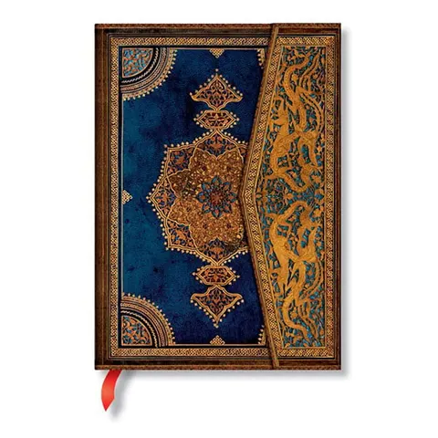 Carnet Paperblanks Safavid Indigo, Midi, copertă tare, 72 foi