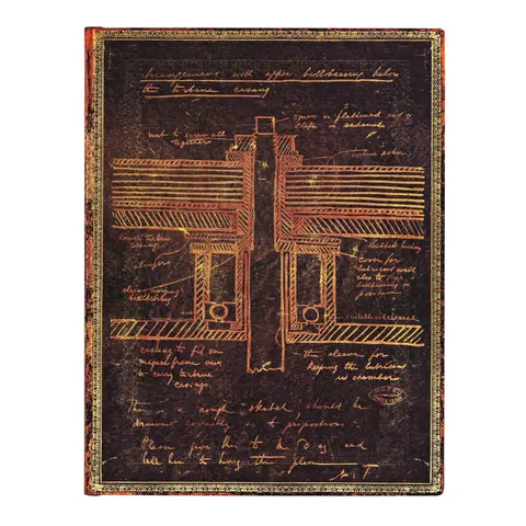 Paperblanks Caiet Tesla, Ultra, copertă moale, 88 file