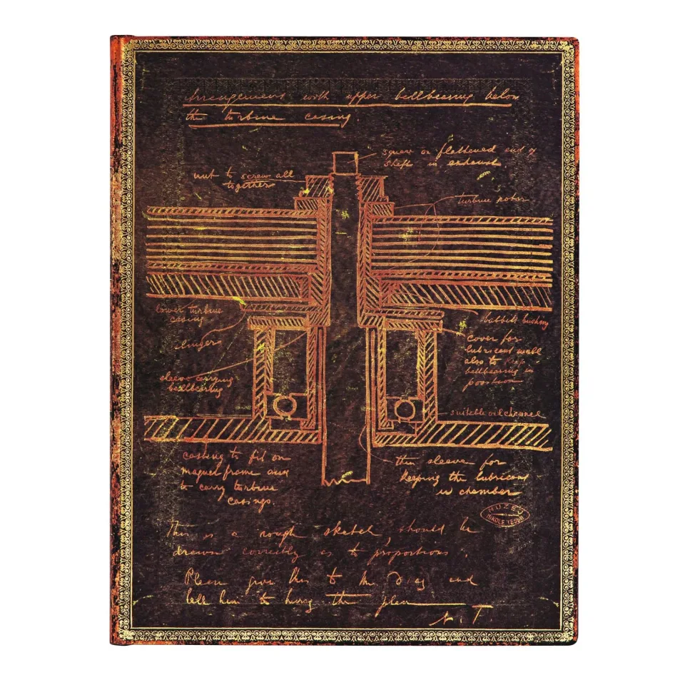 Paperblanks Caiet Tesla, Ultra, copertă moale, 88 file