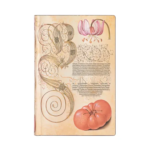Paperblanks Caiet Lily&Tomato, Mini, linii late, copertă moale, 104 file