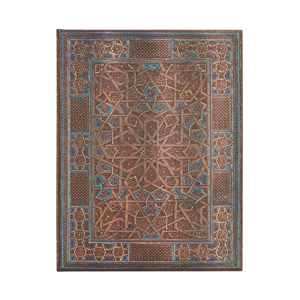 Paperblanks Caiet Midnight, 180 x 230 mm, cu linii late, copertă tare, 72 file