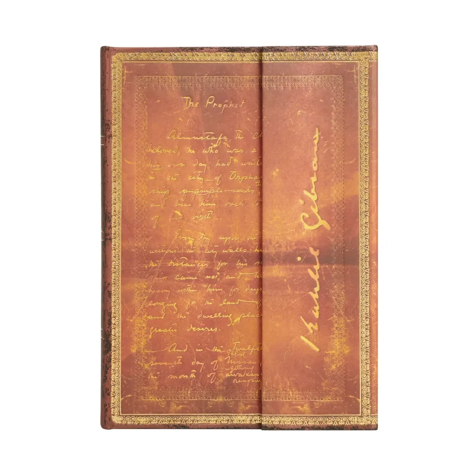 Paperblanks Caiet K. Gibran, Midi, linii late, copertă tare, 72 file