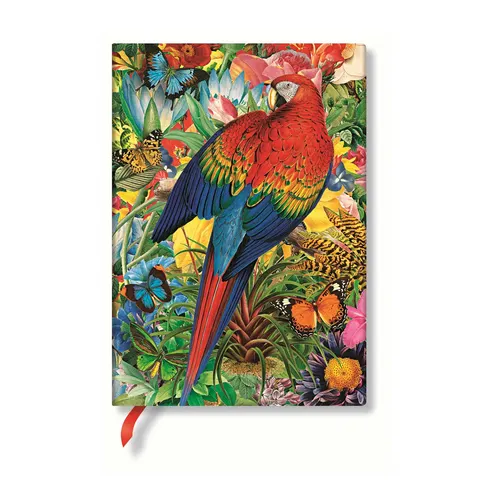 Paperblanks Caiet Tropical Garden, 130 x 180 mm, dictando lat, copertă tare, 72 file