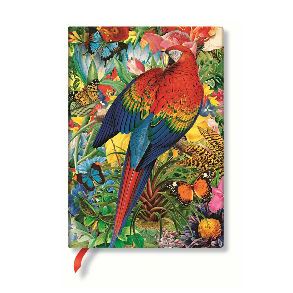 Paperblanks Caiet Tropical Garden, 130 x 180 mm, dictando lat, copertă tare, 72 file