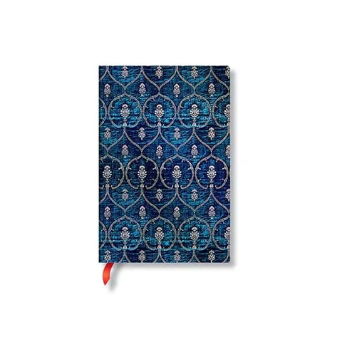 Carnet Paperblanks Blue Velvet, Mini, linii late, copertă moale, 104 foi