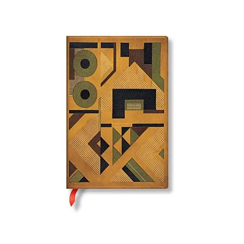 Paperblanks Caiet Moutarde, Mini, cu linii late, copertă moale, 104 file