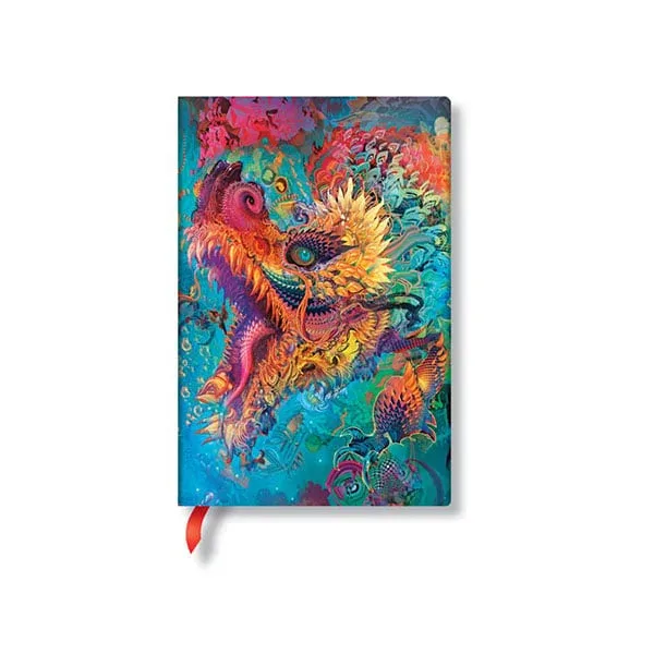 Caiet Paperblanks Humming Dragon, Mini, liniatură lată, copertă tare, 88 foi
