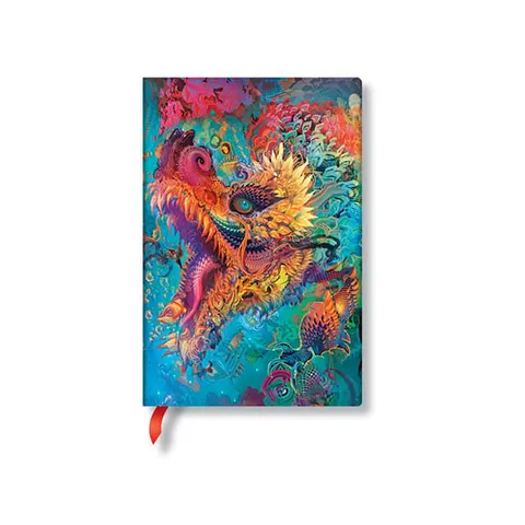 Caiet Paperblanks Humming Dragon, Mini, liniatură lată, copertă tare, 88 foi