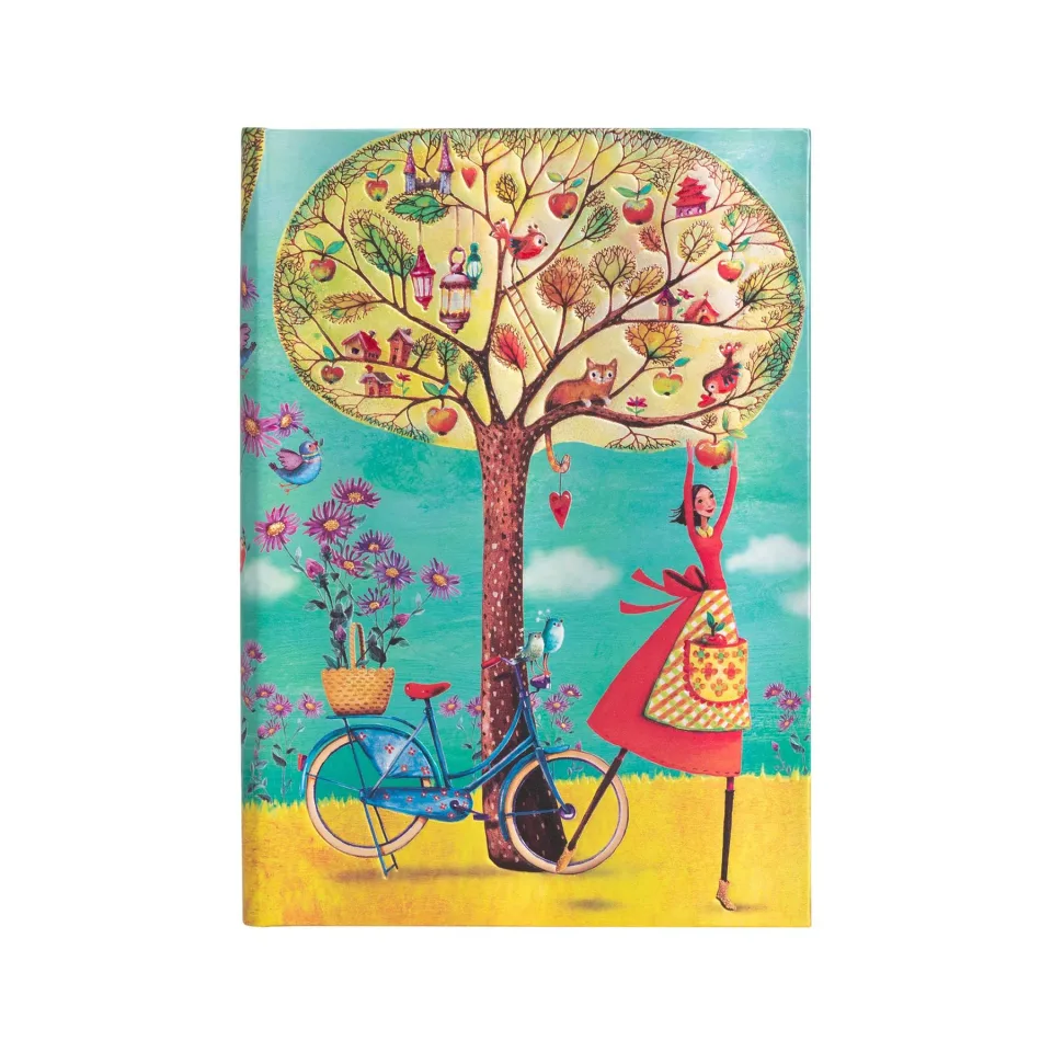 Carnet Paperblanks Autumn Apples, Midi, liniat, copertă tare, 72 foi