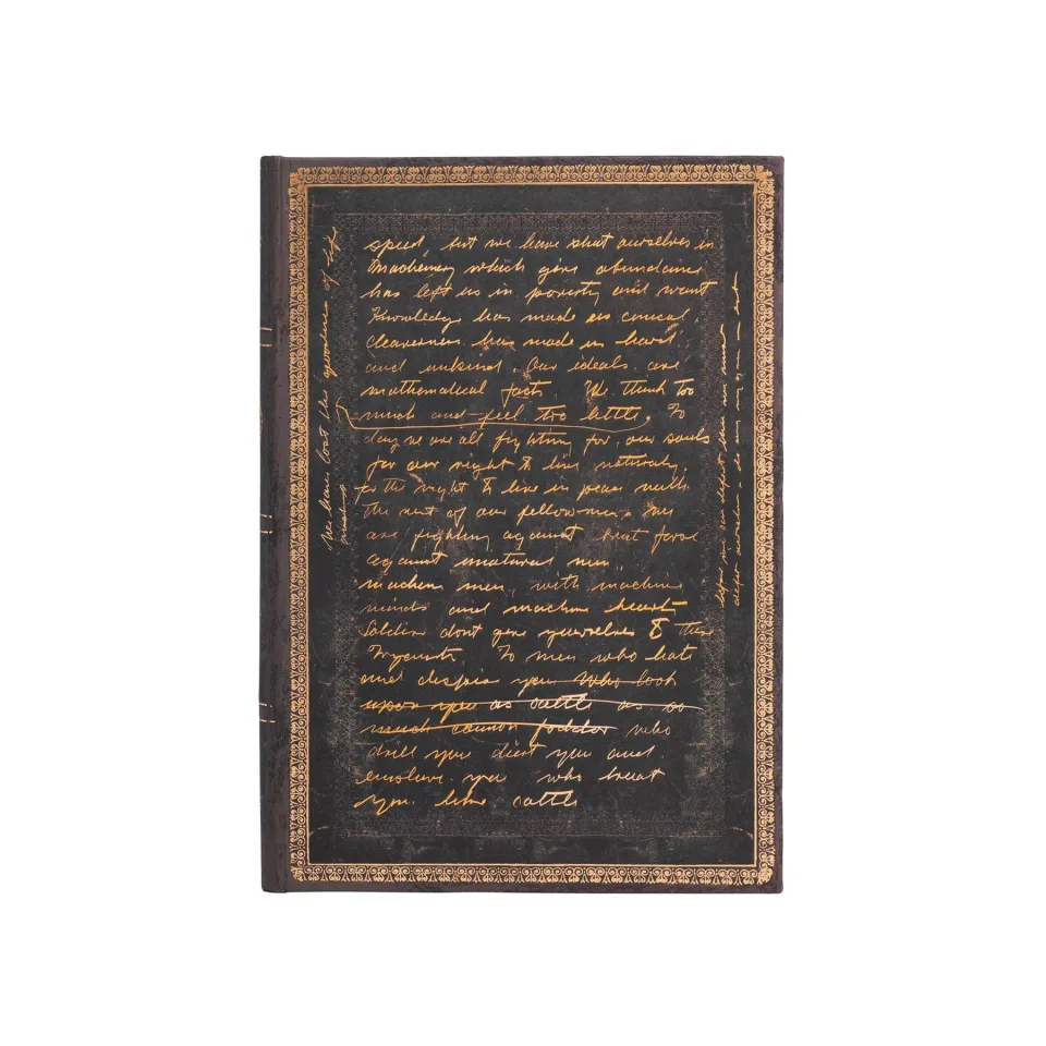 Paperblanks Caiet Charlie Chaplin, Midi, linii late, copertă tare, 72 file