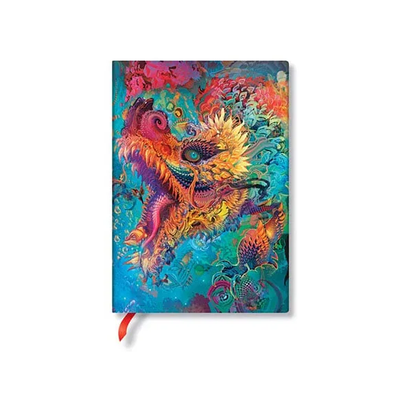 Caiet Paperblanks Humming Dragon, Midi, copertă tare, 72 foi