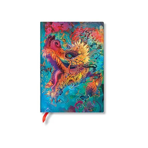 Caiet Paperblanks Humming Dragon, Midi, copertă tare, 72 foi