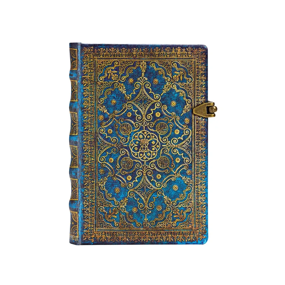 Paperblanks Caiet Azure, Mini, cu linii late, copertă tare, 120 file