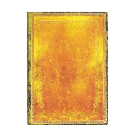 Paperblanks Jurnal Ochre, Midi, cu linii late, copertă moale, 120 file