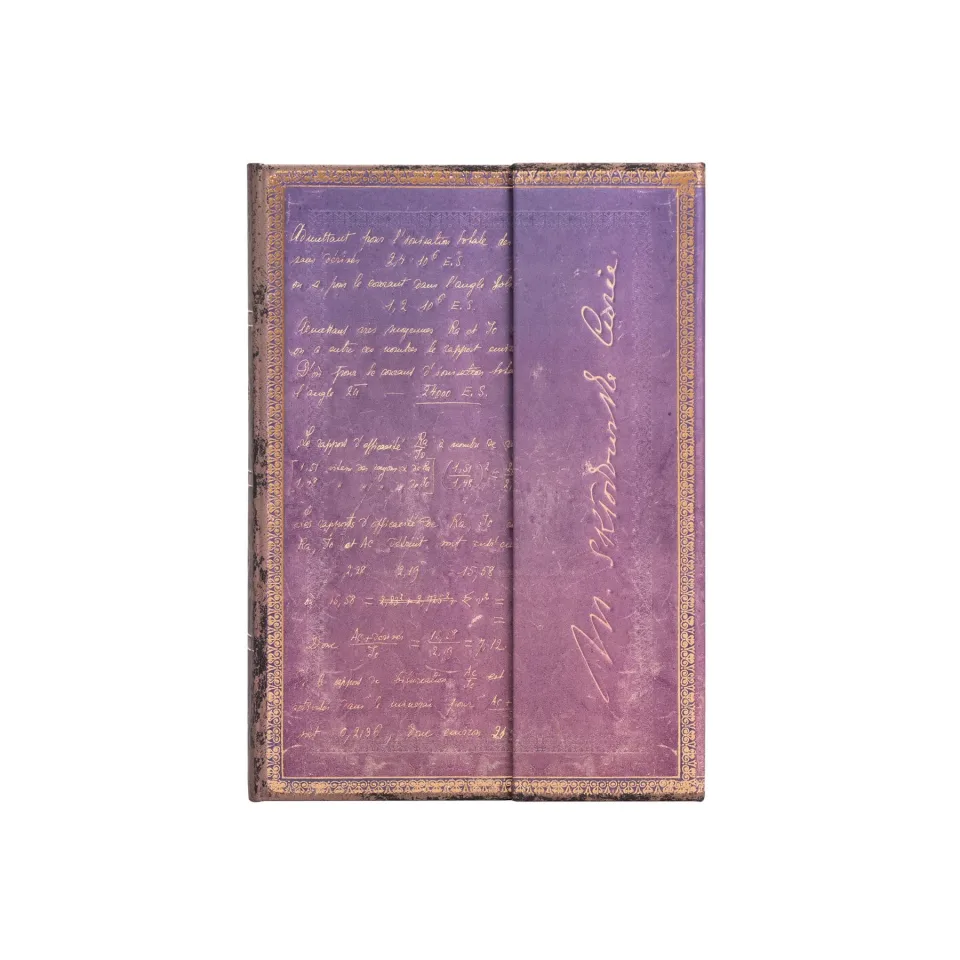 Paperblanks Caiet Marie Curie, Midi, cu linii late, copertă tare, 72 file