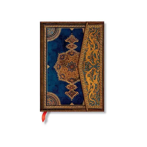 Caiet Paperblanks Safavid Indigo, Midi, copertă tare, 72 foi