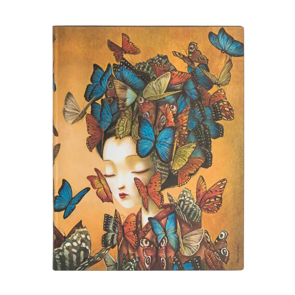 Paperblanks Caiet Madame Butterfly, Ultra, copertă moale, 88 file