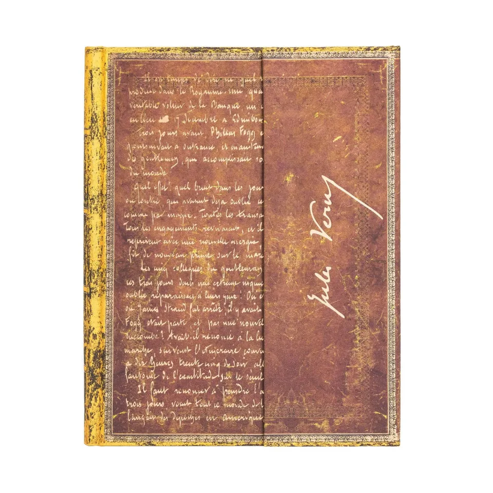 Caiet Paperblanks Verne Around, 180 x 230 mm, liniuță lată, copertă tare, 72 file